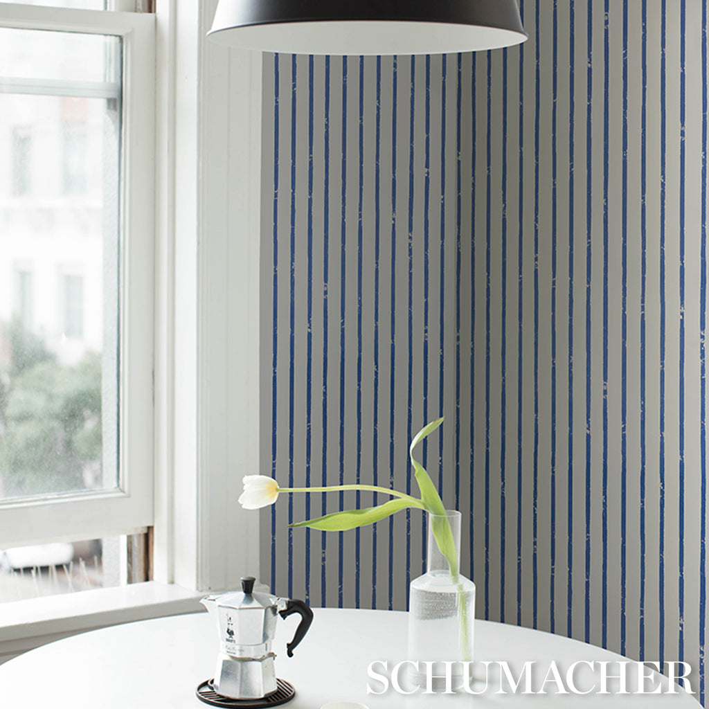 Springs Stripe NAVY | Schumacher - Image 10