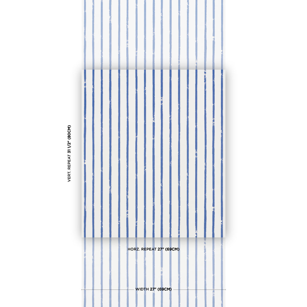 Springs Stripe NAVY | Schumacher - Image 4