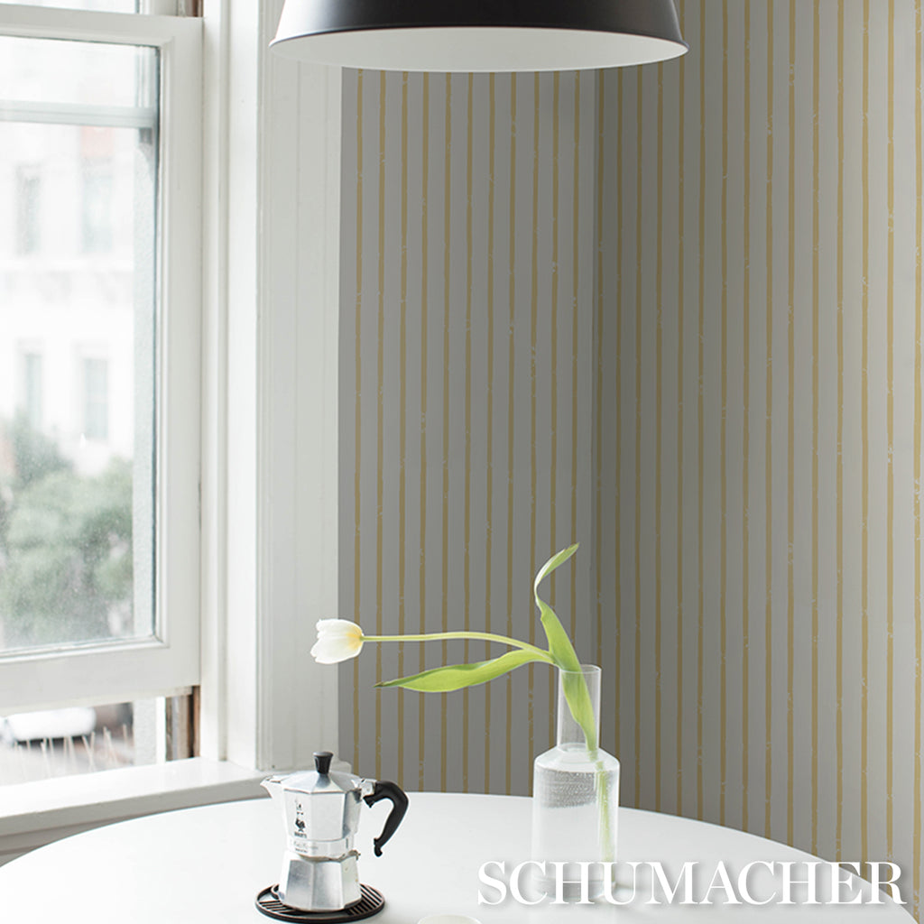 Springs Stripe YELLOW | Schumacher - Image 10