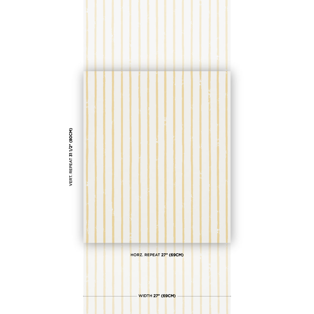 Springs Stripe YELLOW | Schumacher - Image 4