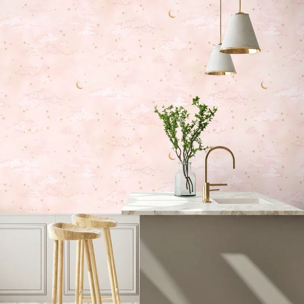 Starry Clouds Sunset Wallcovering | Brand McKenzie