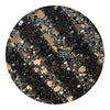 GLM-4021-SAMPLE Candy Stripe Glitter Wallcovering Black On Silver designer-wallcoverings-los-angeles