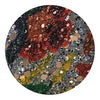 GLM-4022-SAMPLE Bloom Glitter Wallcovering Multi On Silver designer-wallcoverings-los-angeles