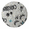 GLM-4029-SAMPLE Cat Unicorn Glitter Wallcovering Multi On Rainbow designer-wallcoverings-los-angeles