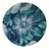 GLM-4081-SAMPLE Foral Glitter Wallcovering Blue Multi designer-wallcoverings-los-angeles