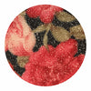 GLM-4082-SAMPLE Foral Glitter Wallcovering Pink Multi On Black designer-wallcoverings-los-angeles