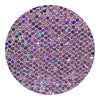GLM-4126-SAMPLE Fishnet Sequin Glitter Wallcovering White Lavender Hologram designer-wallcoverings-los-angeles