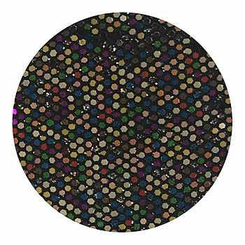 GLM-4151-SAMPLE Fishnet Sequin Glitter Wallcovering Black Multi designer-wallcoverings-los-angeles