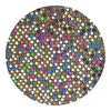 GLM-4152-SAMPLE Fishnet Sequin Glitter Wallcovering White Multi designer-wallcoverings-los-angeles