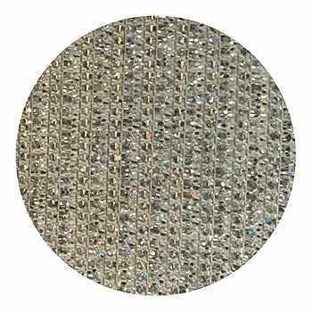 Glitter Threads Fabric - White Silver Hologram | Glitter Walls