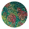 GLM-4180-SAMPLE Copy Of Hawaiian Leaf Glitter Wallcovering Multi On Teal designer-wallcoverings-los-angeles