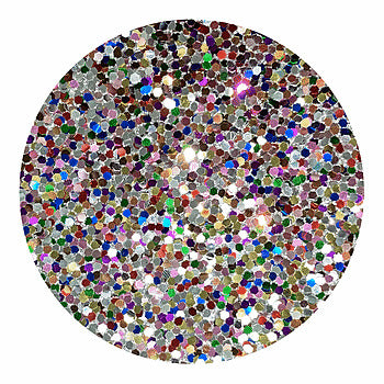 Hollywood Glamour Sequin - Large Flake Silver/Multi | Glitter Walls
