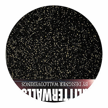 Hollywood Glamour Glitter - Black | Glitter Walls