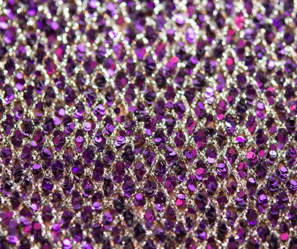 Sting Ray Sequin - Purple Derma | Glitter Walls