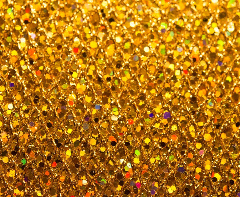 Sting Ray Sequin - Gold Multi Color | Glitter Walls swatch