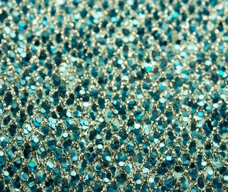 Sting Ray Sequin - Blue Silver | Glitter Walls swatch