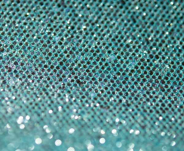 Sting Ray Sequin - Aqua Blue | Glitter Walls