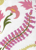 Stitched Floral, Multi Green Yellow Pink