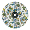 Stockbridge Fabrics (af16137) – Lavender and Blue | Thibaut Circular Swatch | Thibaut