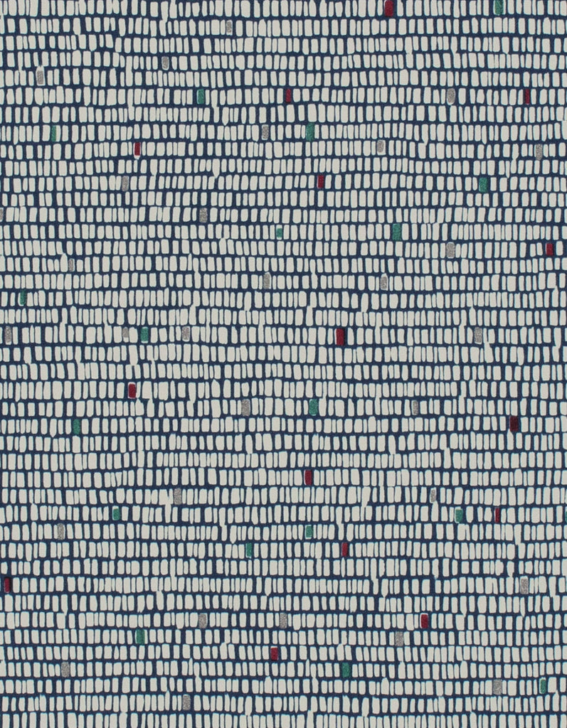 Stockholm Stand Out Ink Blue Wallcovering | Phillipe Romano