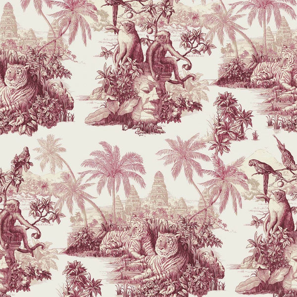 Sumatra Off-White & Rose, Sample Wallcoverings | House of Hackney