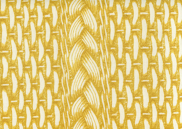 Newport Rattan Sunflower on Tint Screen Printed Fabric | China Seas