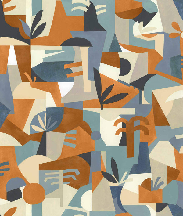 Tahití Expression Blue Wallcovering | Tres Tintas