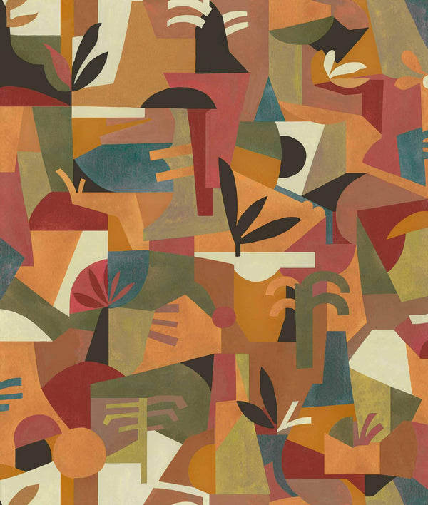 Tahití Expression Orange Wallcovering | Tres Tintas