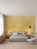 Takana Leaf- Gold - bedroom room setting