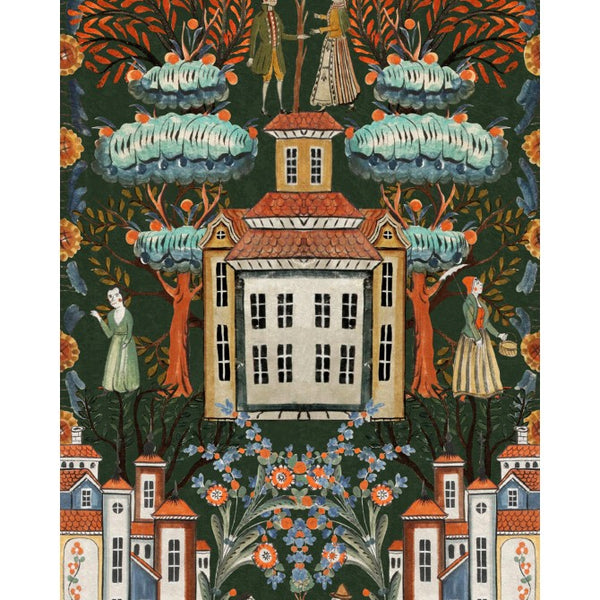 Tales Of Tyrol Peat Black Wallpaper | Mind The Gap