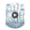 Tall Trees Delft Blue | G P & J Baker Circular Swatch | DW