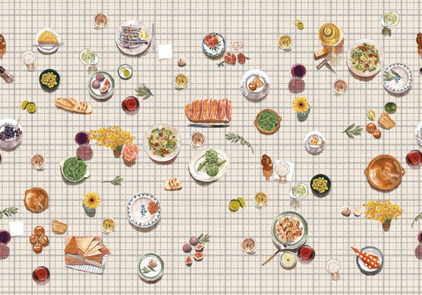 Tapeo Squares Wallcovering | Tres Tintas