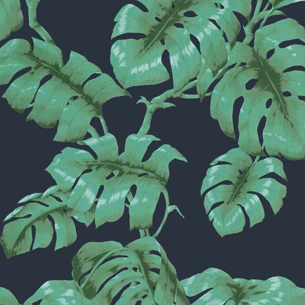 Tarovine Midnight Green, Sample Wallcoverings | House of Hackney
