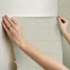 Taupe Batik Block Peel and Stick Wallcovering | Jeffrey Stevens - Image 5