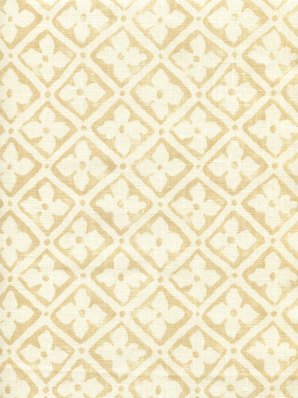 Puccini, Taupe on Tinted Linen Wallcoverings | Quadrille