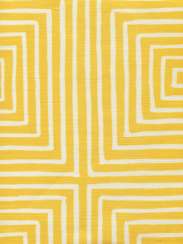 Ziggurat Reverse Large Scale Taxicab on Tint Screen Printed Fabric | China Seas
