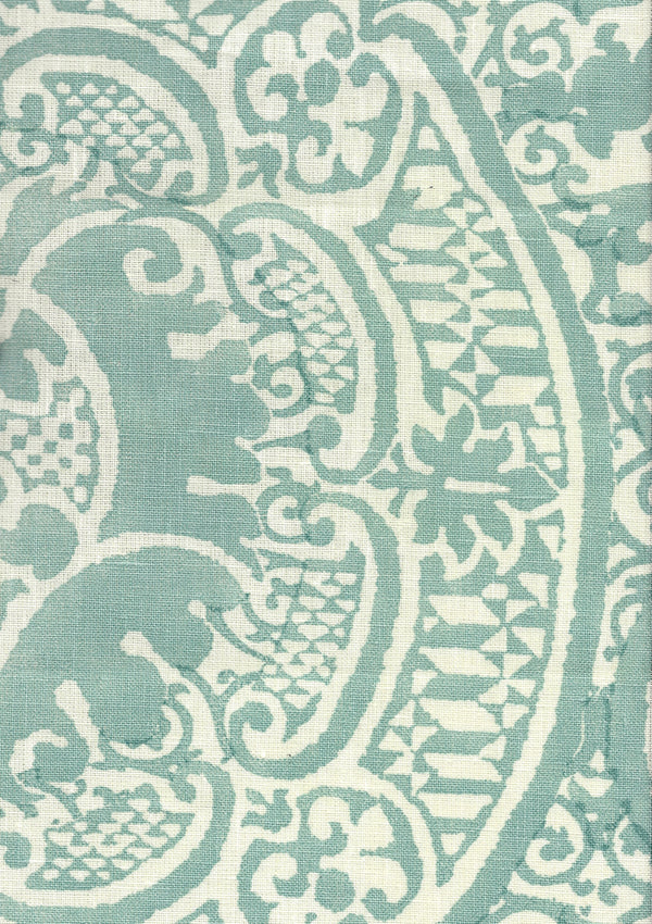 Veneto, Teal Wallcoverings | Quadrille
