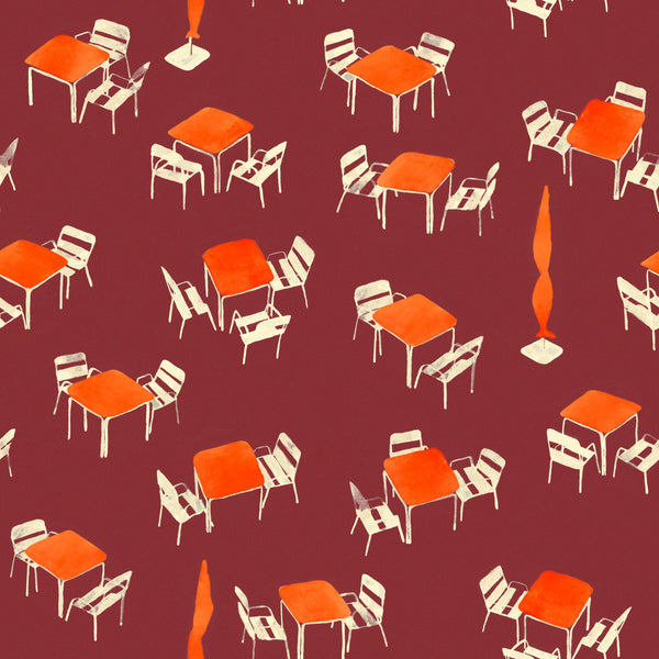 Terraceo Garnet Wallcovering | Tres Tintas