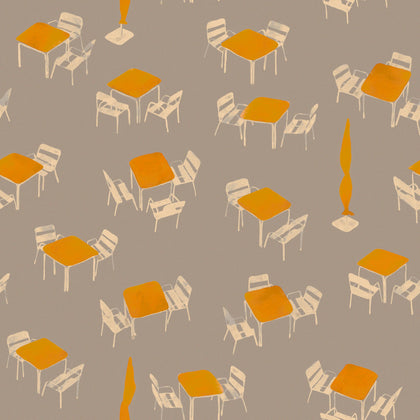 Terraceo Grey Wallcovering | Tres Tintas