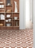 Terracotta Matias Peel and Stick Floor Tiles | Jeffrey Stevens - Image 7