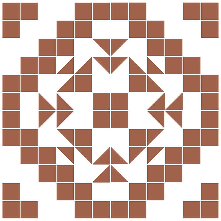 Terracotta Matias Peel and Stick Floor Tiles | Jeffrey Stevens - Image 1