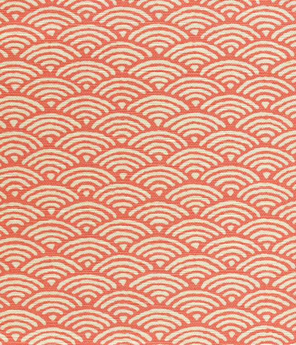Seto II Terracotta on Tint Screen Printed Fabric