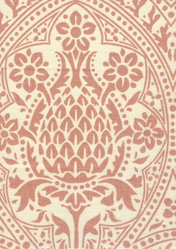 Pina, Terracotta on Tint Wallcoverings | Quadrille