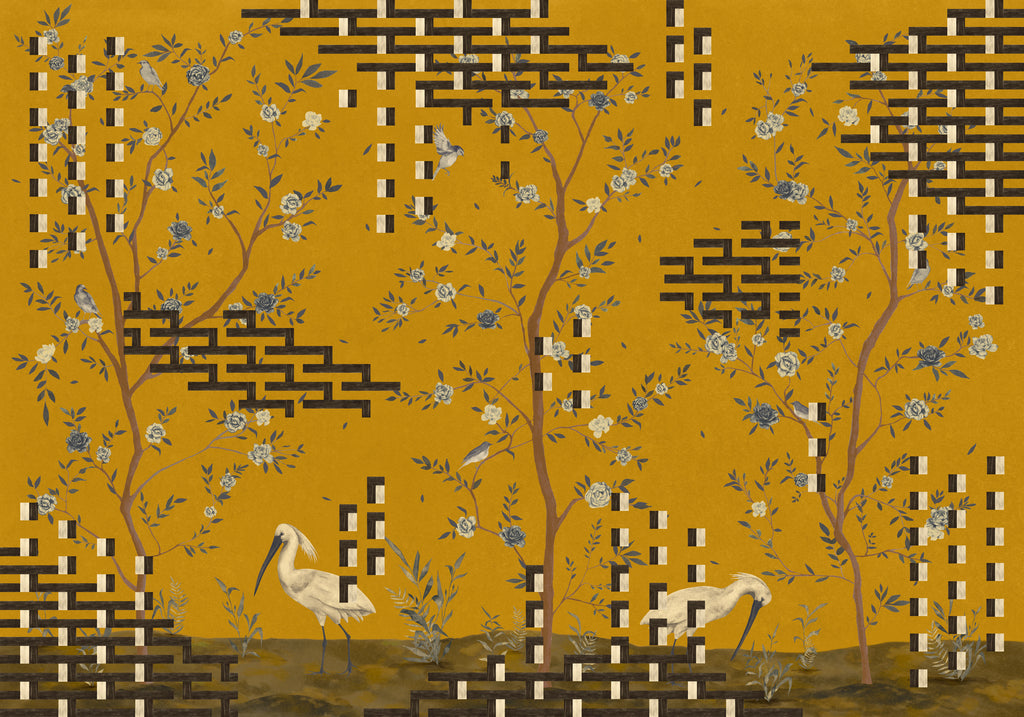 Tetris Chinoiseries Ocher