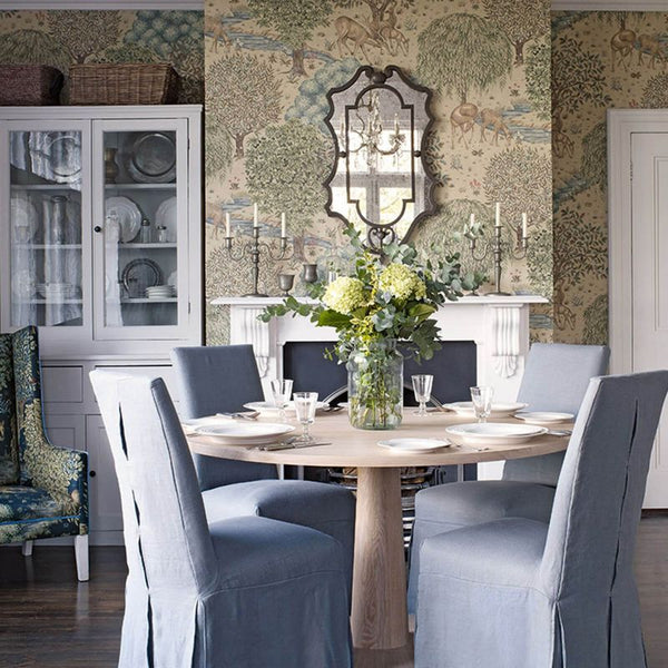 The Brook Linen Wallcovering | William Morris