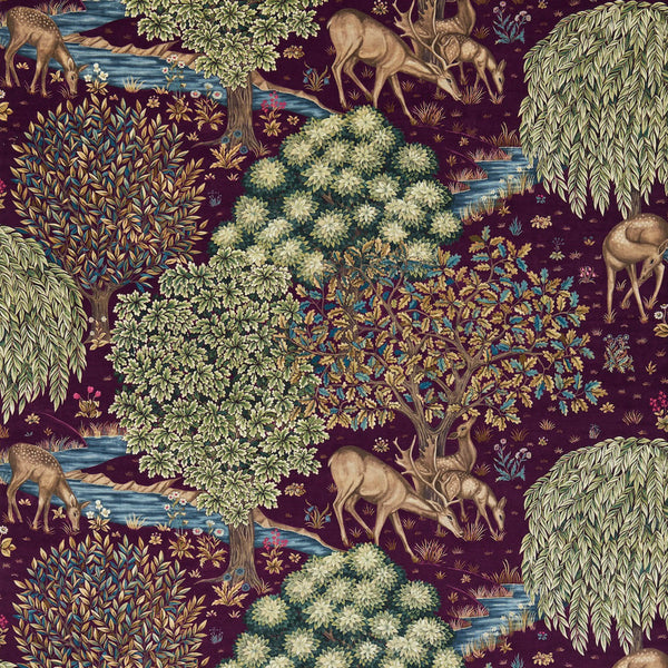 The Brook Tapestry Red | Morris & Co.