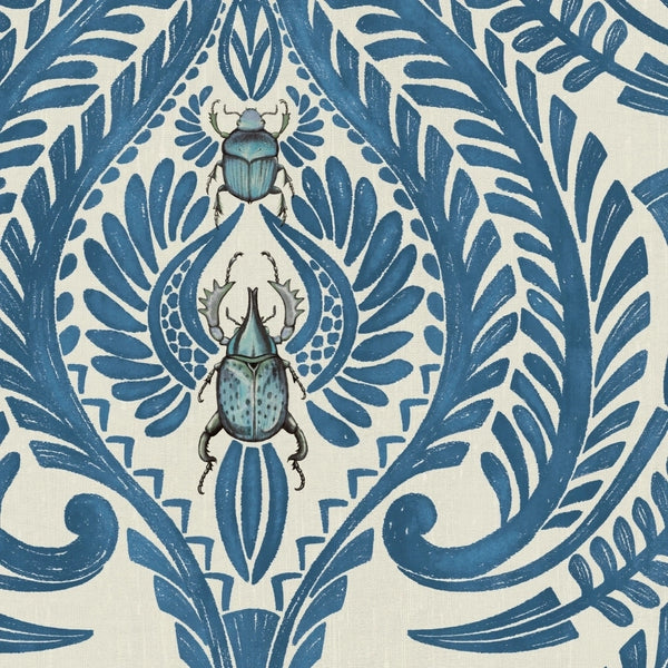 The Great Damask Dusky Pink - Beige Wallcovering | Brand McKenzie
