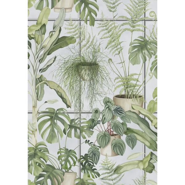 The Green House House Green - Pale Green Wallcovering | Brand McKenzie