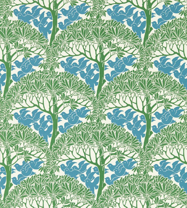 The Savaric Garden Green Wallcovering | William Morris