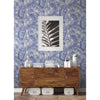 The title is already in English. Periwinkle Maui Leaf Peel and Stick Wallcovering | Jeffrey Stevens - Image 3